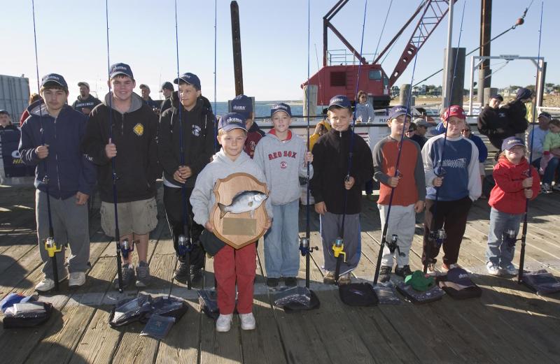 children fishing