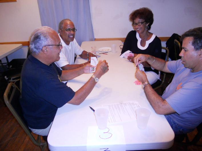 card players table friends