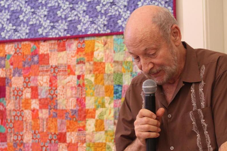 Bill Ganson microphone quilt