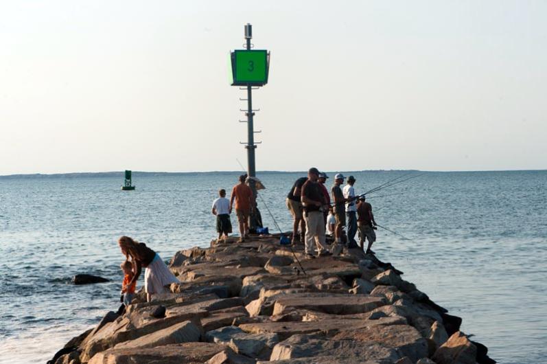 Fishing on Menemsha jetty