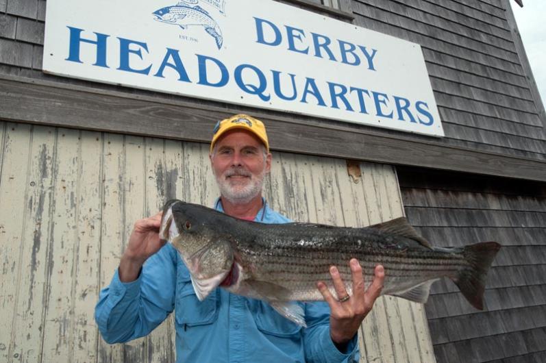 Michael Stimola catche sa fish at the derby