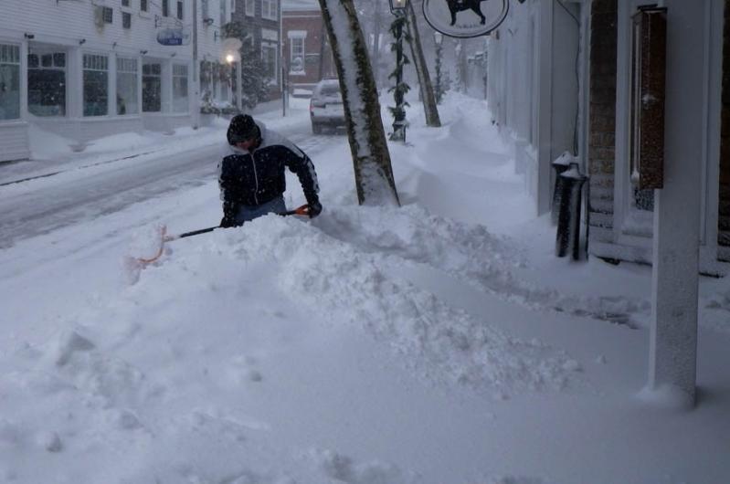 Shoveling out from storm