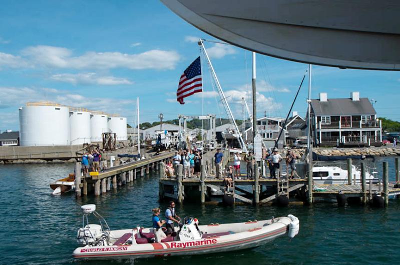 Welcome reception at Martha's Vineyard Shipyard.