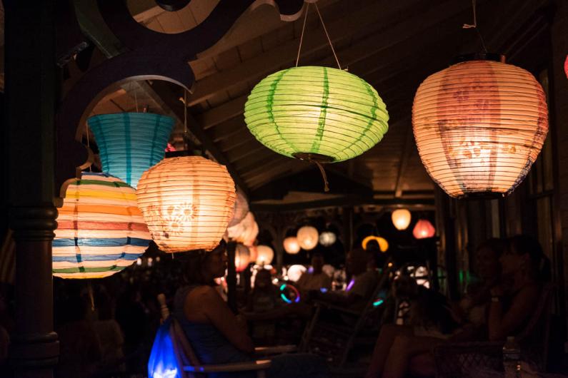Lanterns are lit.