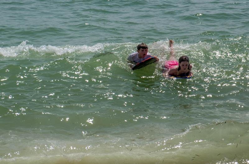 A day for swimming.