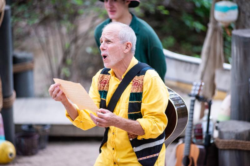 David Mintz (Fool) reading Malvolio's letter.