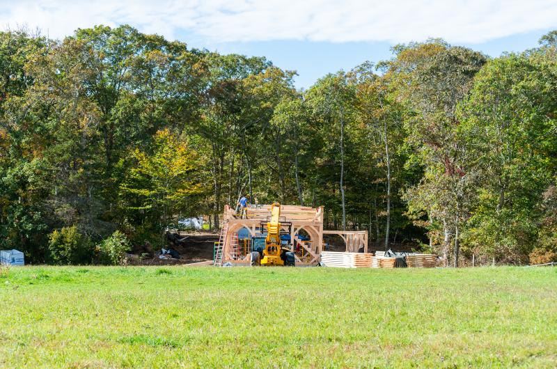 Parcel reserved for the center was former farmland in West Tisbury.