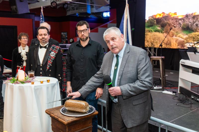 The reading of "Address to a Haggis."