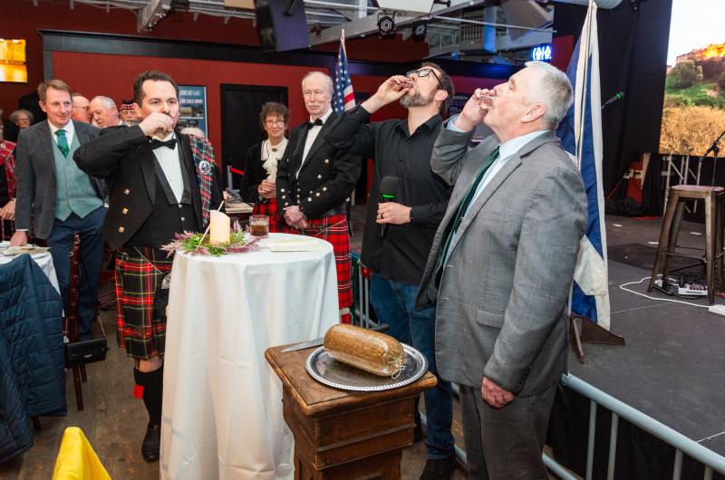 The reading of "Address to a Haggis."