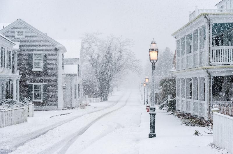 Streets became hazardous in the winter conditions.