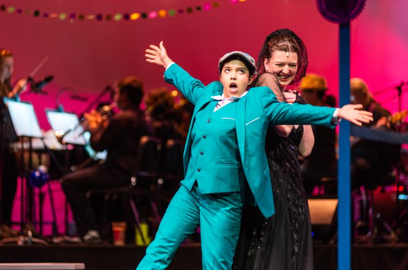 Viola (Gabi Silveira) expresses passion for Olivia (Emma Burt).
