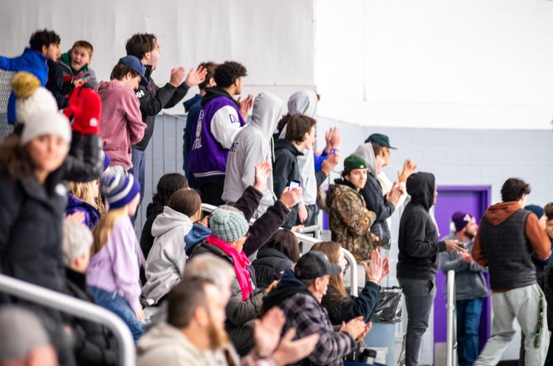 The home crowd celebrates another goal.