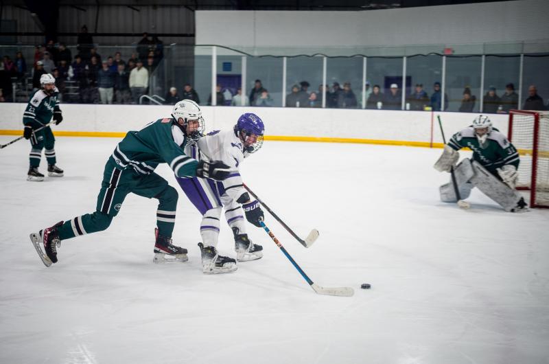 Hunter Johnson nearing the goal.
