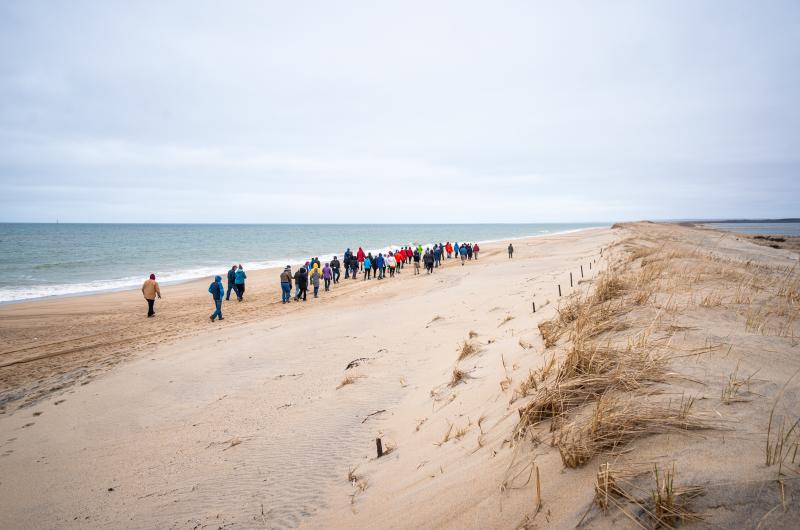 Heading toward the great pond opening.