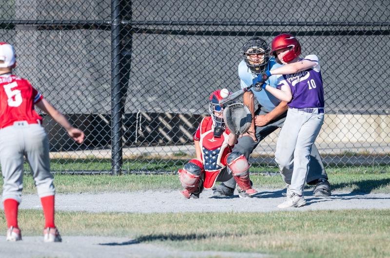 Hudson Wike at bat.