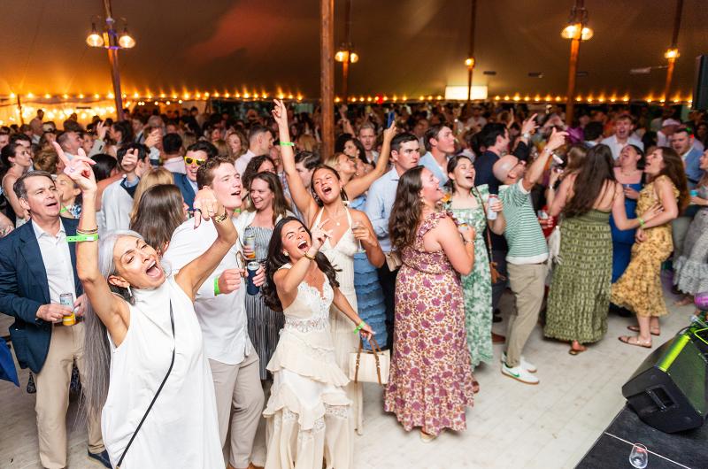 Dancing the night away.