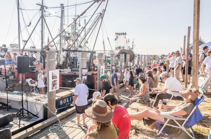 The dutcher dock is the center of the action.