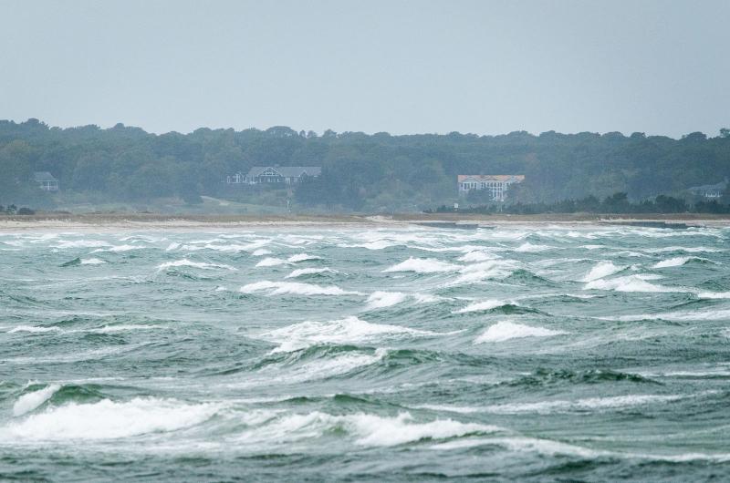 Breakers roll into Cow Bay.
