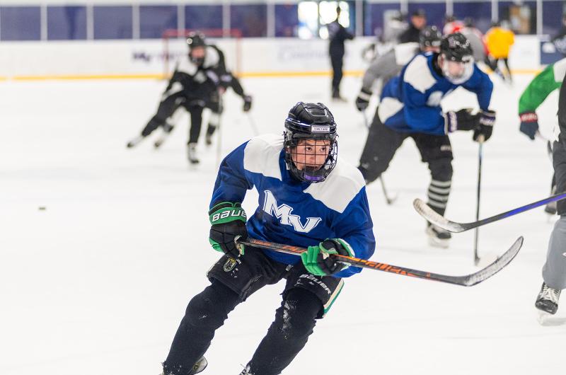 The boys hockey team took to the ice with a new coach.