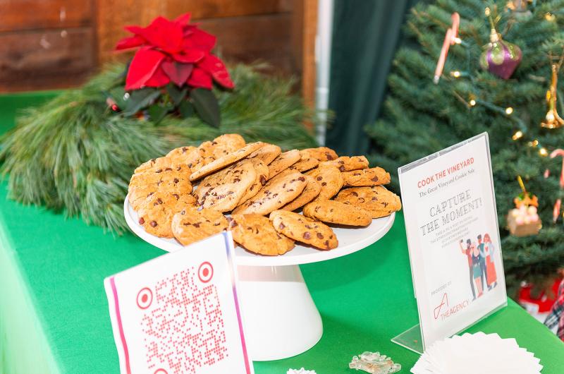 Chocolate chip cookies at The Agency booth.