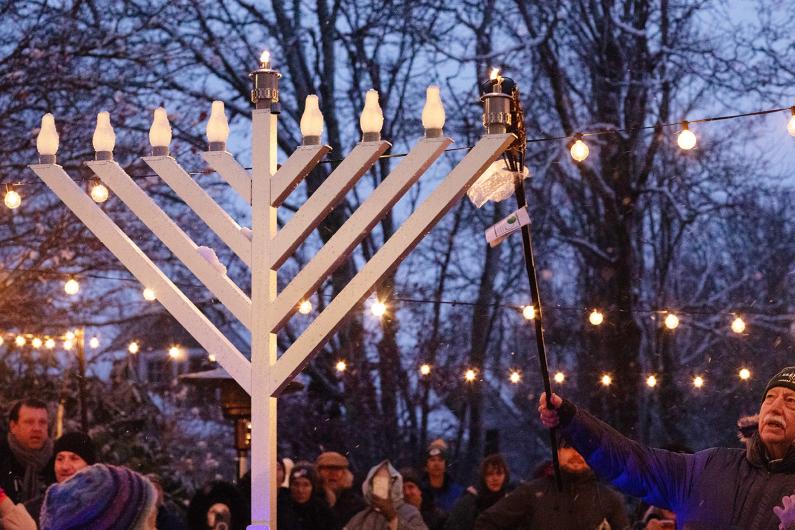 The festival of lights begins.