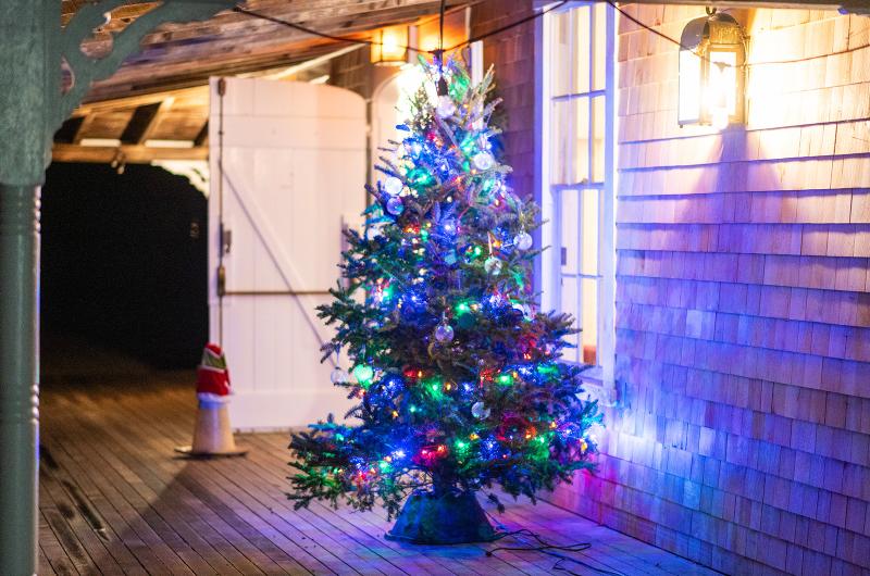 Lighting up the night in West Tisbury.