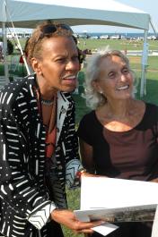 Andrea Taylor with poet Rose Styron