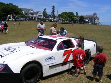 race car.