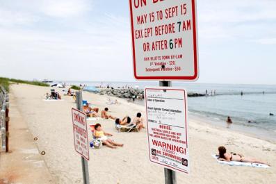 beach signs