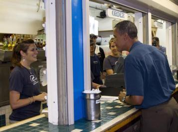 president obama potus seafood takeout