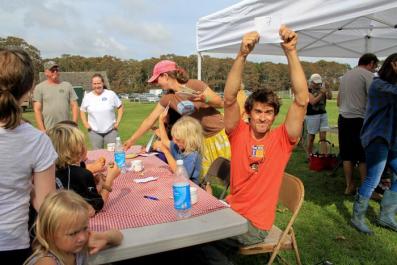 Isaac Taylor picnic table Living Local Festival