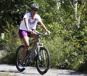 Michelle Obama bicycle
