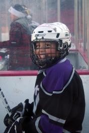 Kenny Hatt ive hockey helmet uniform
