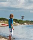 Kite surfer pond beach