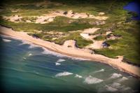 shoreline of kennedy property in aquinnah