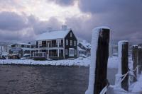 Tisbury Wharf, Snow