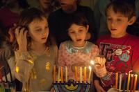 Left to right: Sophie Nevin, Alana Nevin and Mateo Darick.