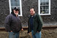 Dale McClure of Watercourse Construction and George Rogers of the marina