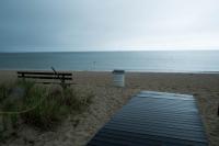 No crowd at Bend in the Road Beach, Edgartown.