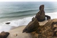 Lucy Vincent cliffs, from above and behind. 