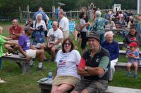 An enthusiastic audience enjoyed the live music.