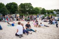 The scene on Owen Park Beach is great for all ages.