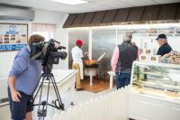 Channel 5 was present to film the process