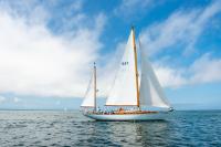 "Magic Carpet" outside Edgartown Harbor.