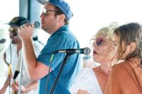 Rose Guerin makes frequent guest appearances to sing backup vocals.