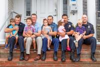 2020 - From left: Seth Harlow and Gunner, James Hagerty and William, Dustin Shaw and Lowen, Jeff LaBell and Lark, Tim Millerick and Julian.