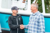 [l-r] David Kadison, Greg Hopkins (Eastern Boats).