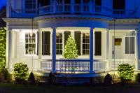 The Dr. Daniel Fisher house is decorated with understated class.
