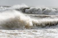 Big surf at Squibnocket Beach in Chilmark.