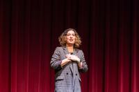 Brooke Hardman introducing the show.